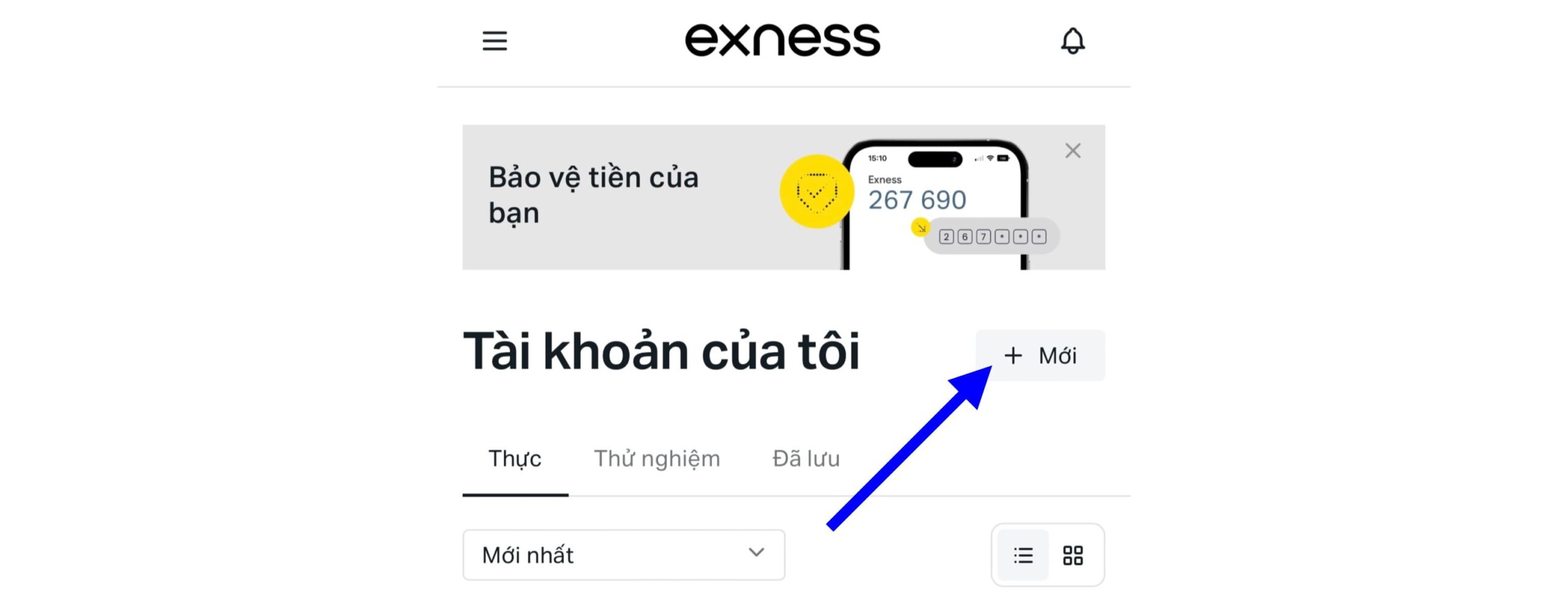 Hướng dẫn backcom exness theo cách mở tài khoản mới